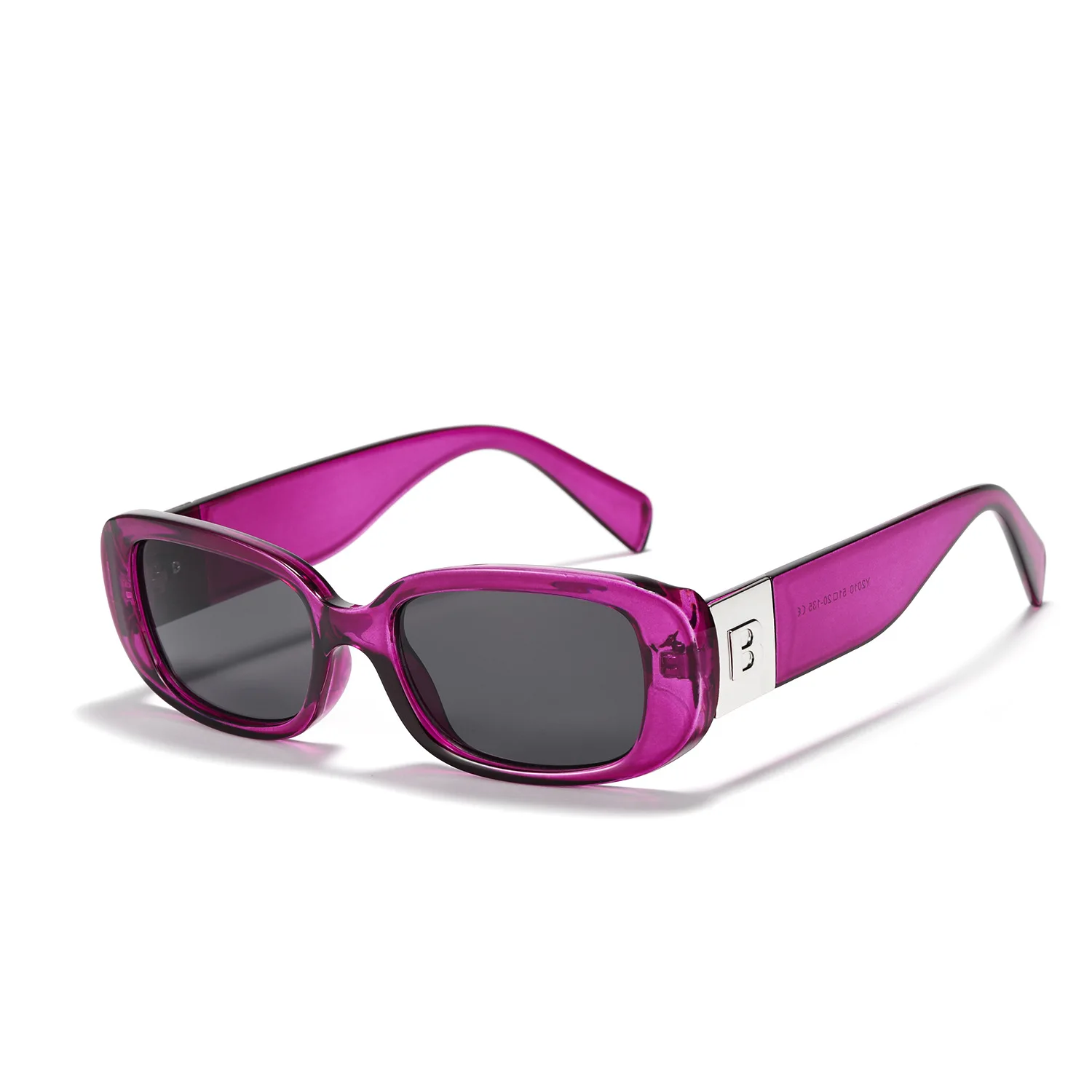 Rectangle Fashion Gold Silver Stylish retro vintage shades 2022 Candy Color Sun Glasses Custom C logo Sunglasses for Women Men