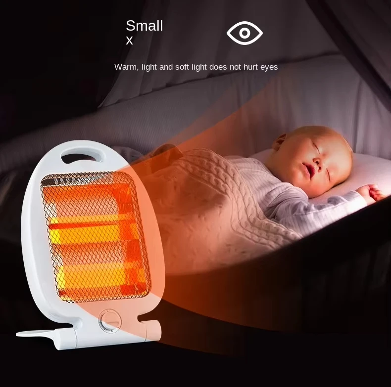 Wholesale 600W Portable Electric Heater Fast Heating Fan Winter Warmer Overheat Room Heating Stove 220V Household Air Heaters