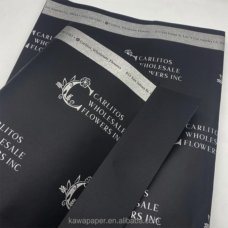 Black 80gsm cheap high quality eco friendly wood pulp cotton rice tissue water resistant flower gift wrapping paper