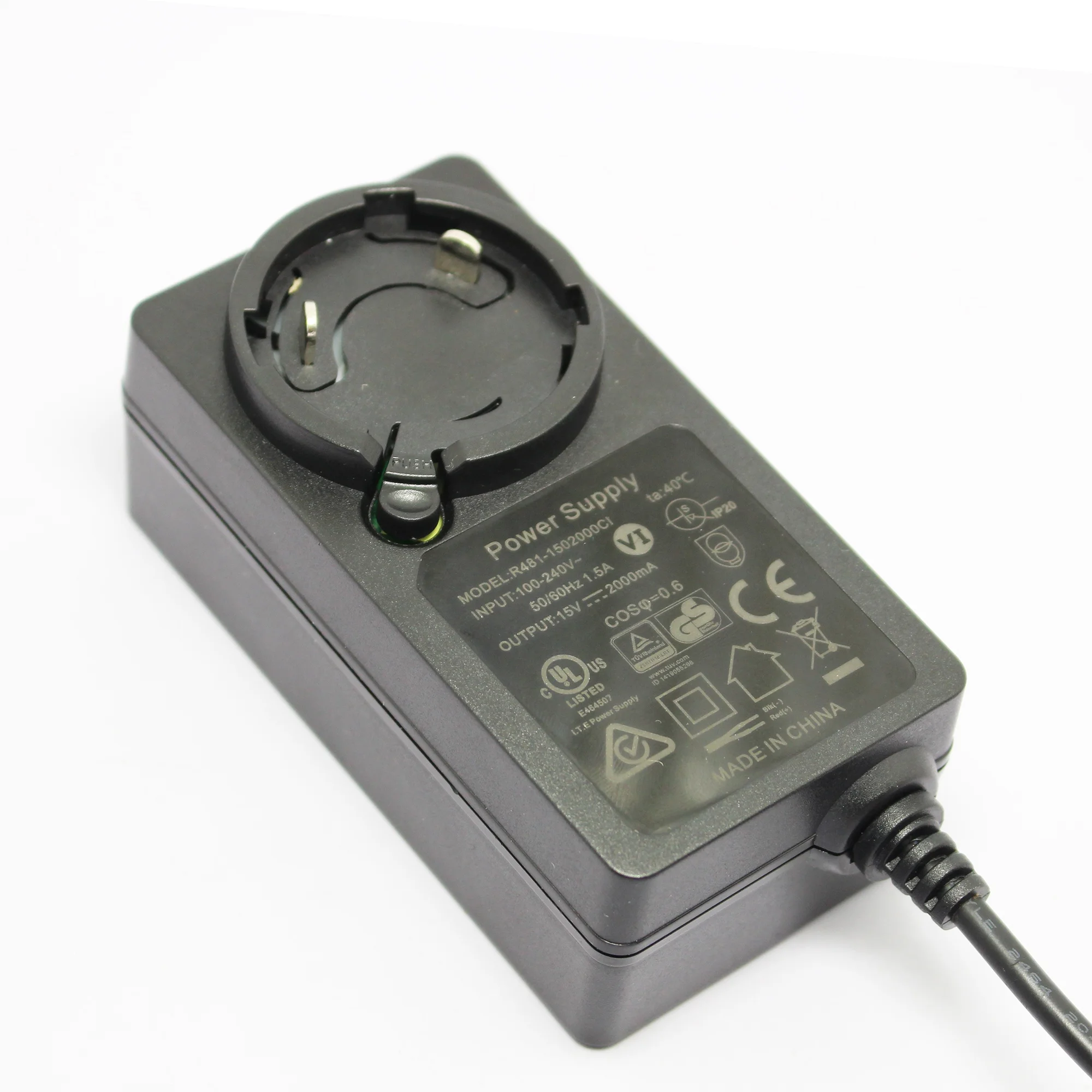 AC to DC 12V 3A Power Supply Adapter 5.5mm x 2.1mm for CCTV Camera DVR NVR UL Listed FCC