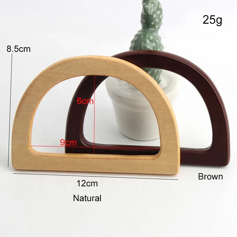 In sock bag wooden handle diy luggage wooden handle  D-shaped wooden handle trapezoidal plywood strap