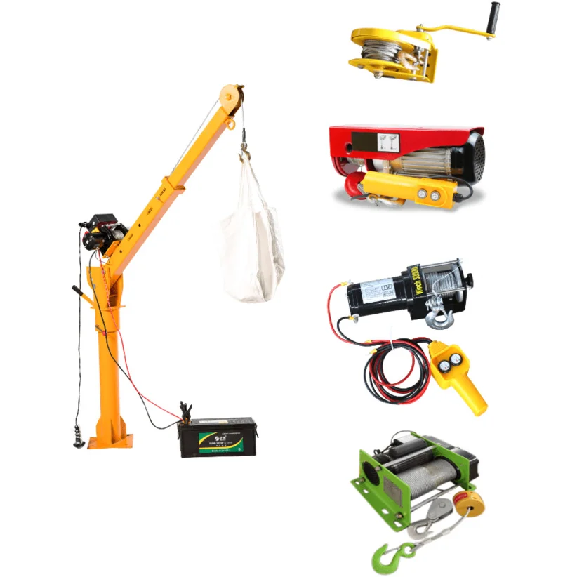 1 ton used mini truck mounted crane