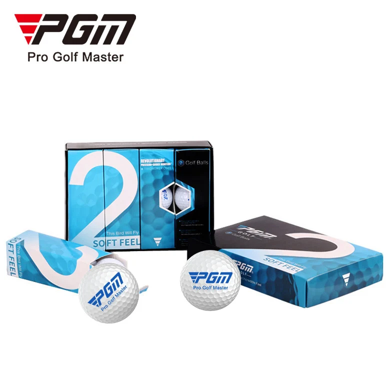 PGM wholesale 2/3 layer golf ball custom logo tournament distance practice golf ball