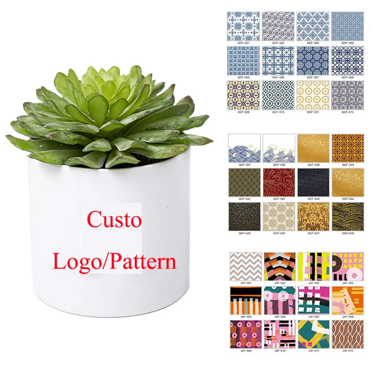 Factory Custom Logo Flower Pot/ Plant Pot / Planter / Flowerpot / Maceta / Pot With Saucer Tray Drainage Holes