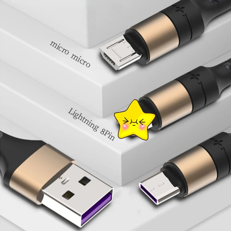 2020 Wholesale Price Good Quality long usb cable 3in1 data line