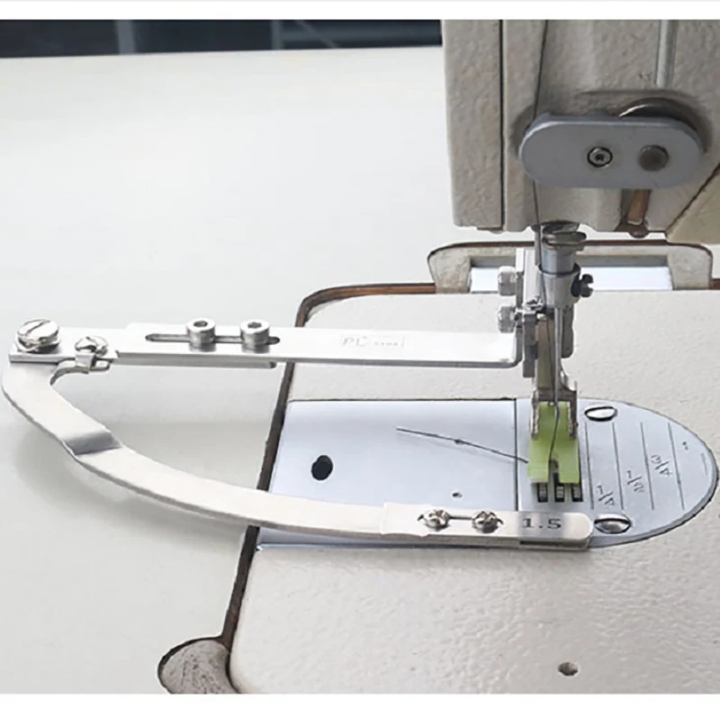 Quilting Guide Bar French Seam Guider Rule for 1-needle Indutrial Lockstitch Sewing Machine Industrial Flat Car