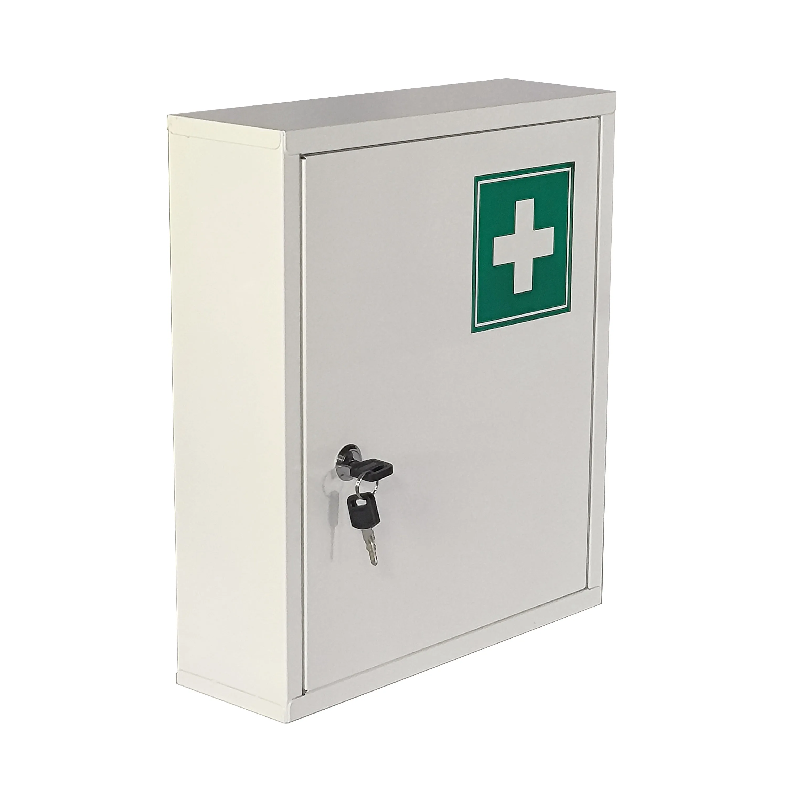 Powder coated galvanized steel first aid kit medicine box wall mounted metal medical cabinet
