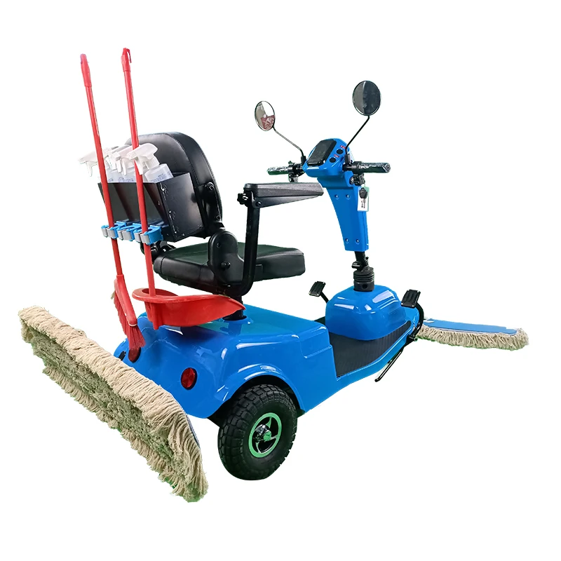 Ride on Floor Mopping Sanitary Equipment Three Wheel Dust Cart (1600593502578)