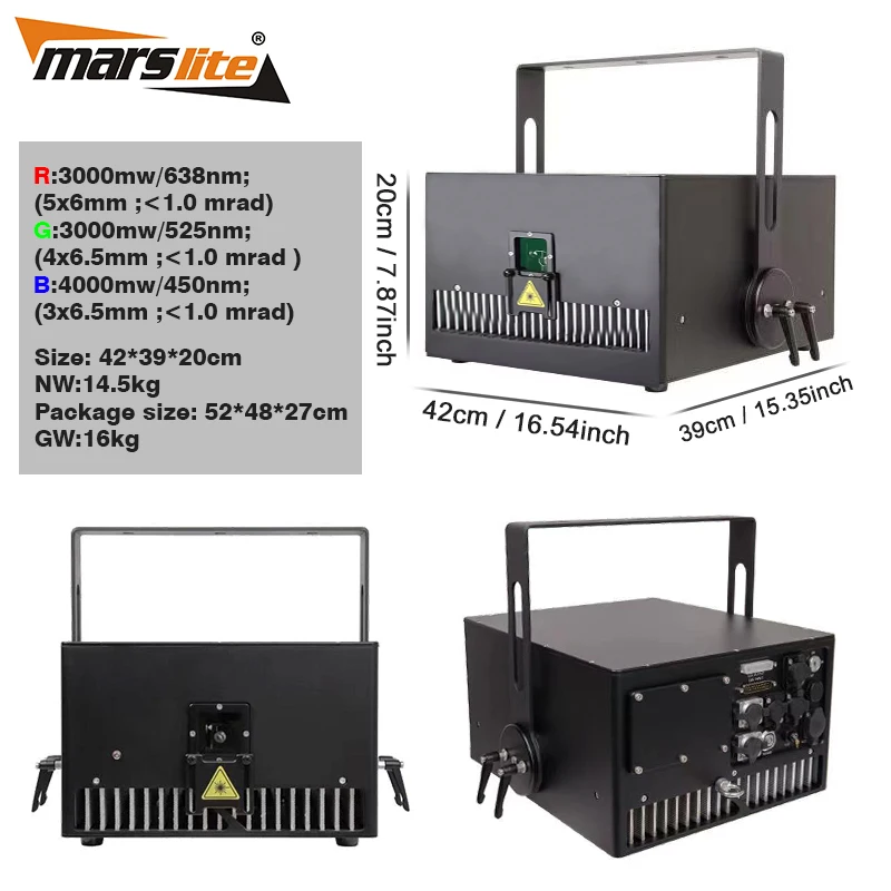 10W Outdoor Laser Light Show Equipment IP65 Laser Light ILDA Waterproof Pro Stage Projector Sky Dj Laser Lights for Night Club