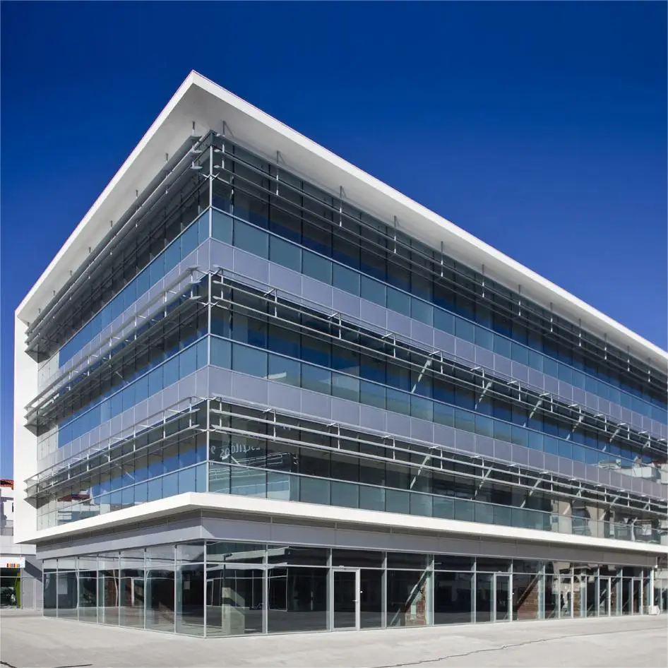 prefab steel frame high rise steel office/hotel