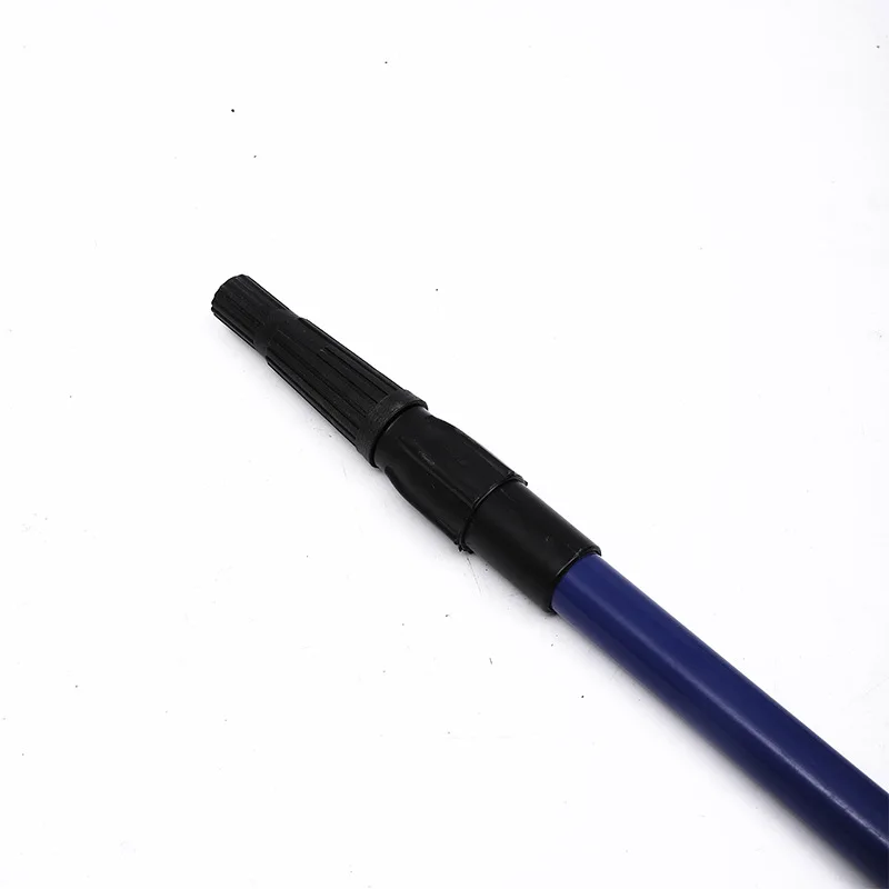 customized thread ending paint roller blue Iron metal pole 2 sections 2 meters length extention pole