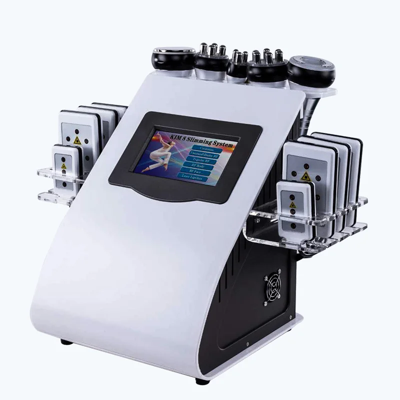 Новые уникальные поступления 6 в 1 40K инструмент для сжигания жира Rf вакуумная машина похудения всасывающая