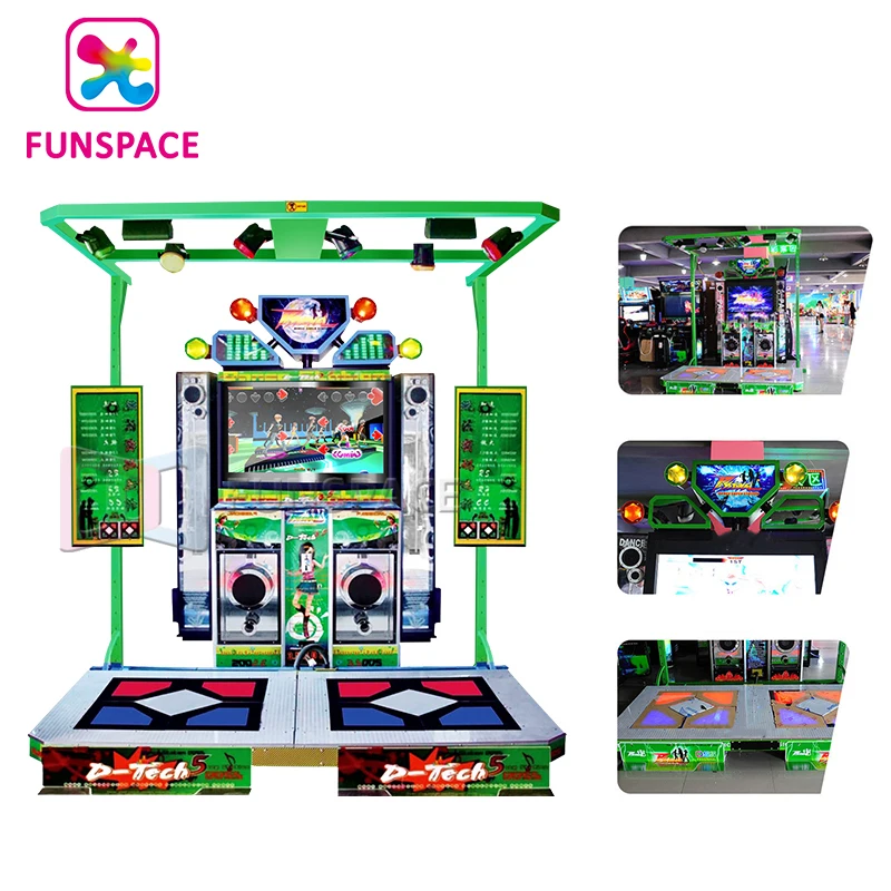 Arcade Video Games Fifth Generation Dynamic Music Coin Operated Dancing Games Machine