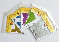 Custom Butterflies Reflective PET Wall Mirror Decal Wall Art Decor Self Adhesive 3D Butterfly Mirror Wall Stickers