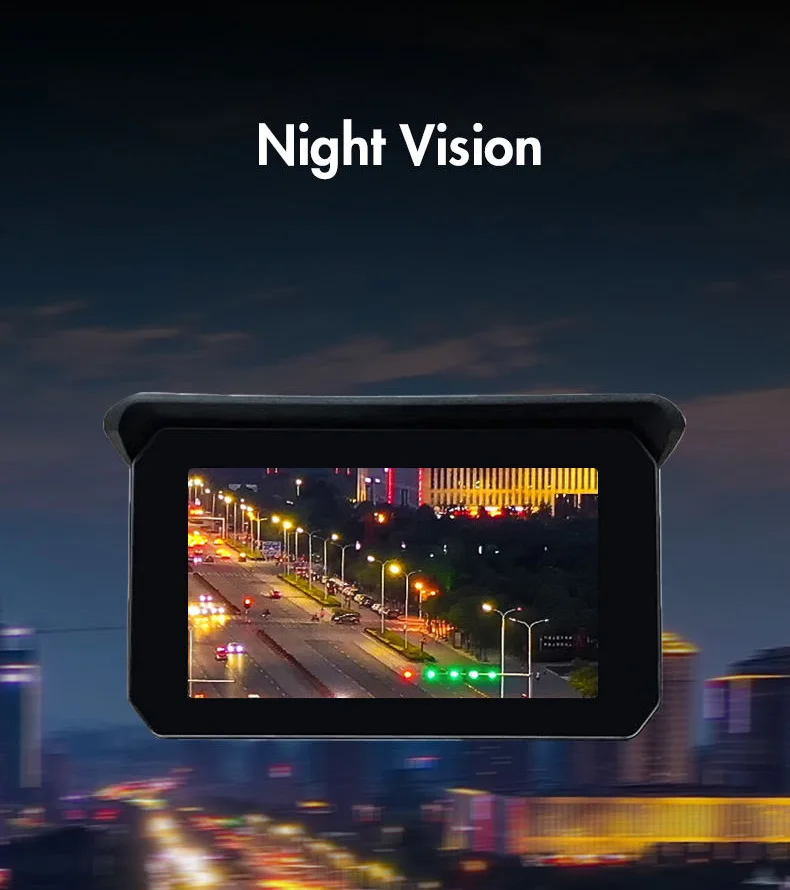 Top 5inch Waterproof Wireless Android Auto Carplay Screen for Motorcycle Navigation With 2 cameras Motorbike Dvr Dashcam