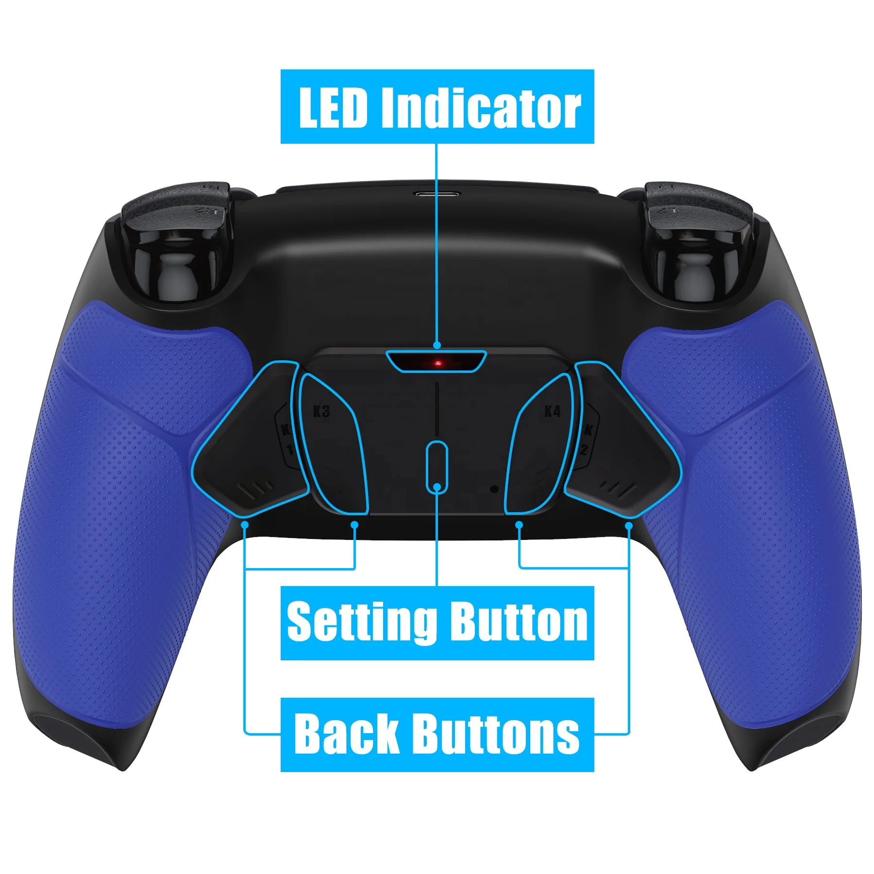 Супер erate PS5 контроллер прорезиненный захват задняя оболочка обновление FPC Remap доска лопастная Кнопка крепления для