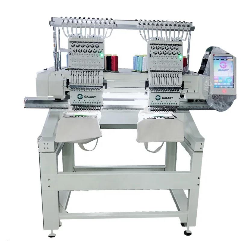 Zhuji Профессиональный Цена по прейскуранту завода-изготовителя с двумя головками для вышивальной машины 2 компактный