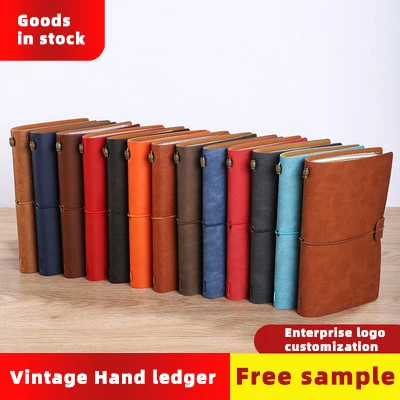 Cheap gift Vintage Travel School Leather pu cover school stationery diary office A5 Journal Notebook