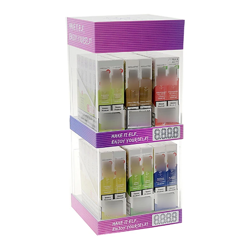 Custom Display Smoke Shop Cigarette Smokeless Tobacco Display Rack Stand Cases Cabinet