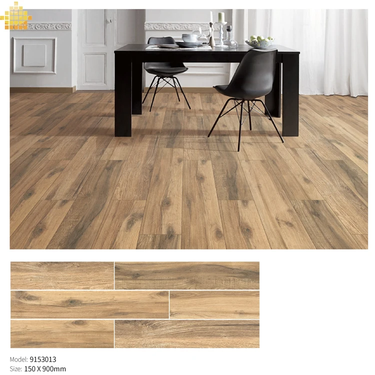 
 Плитка напольная плитка 150x900 садовая керамическая деревянная текстура фарфоровая глазурованная плитка интерьерная стена отель I керамика Фошань, Китай 10 мм  