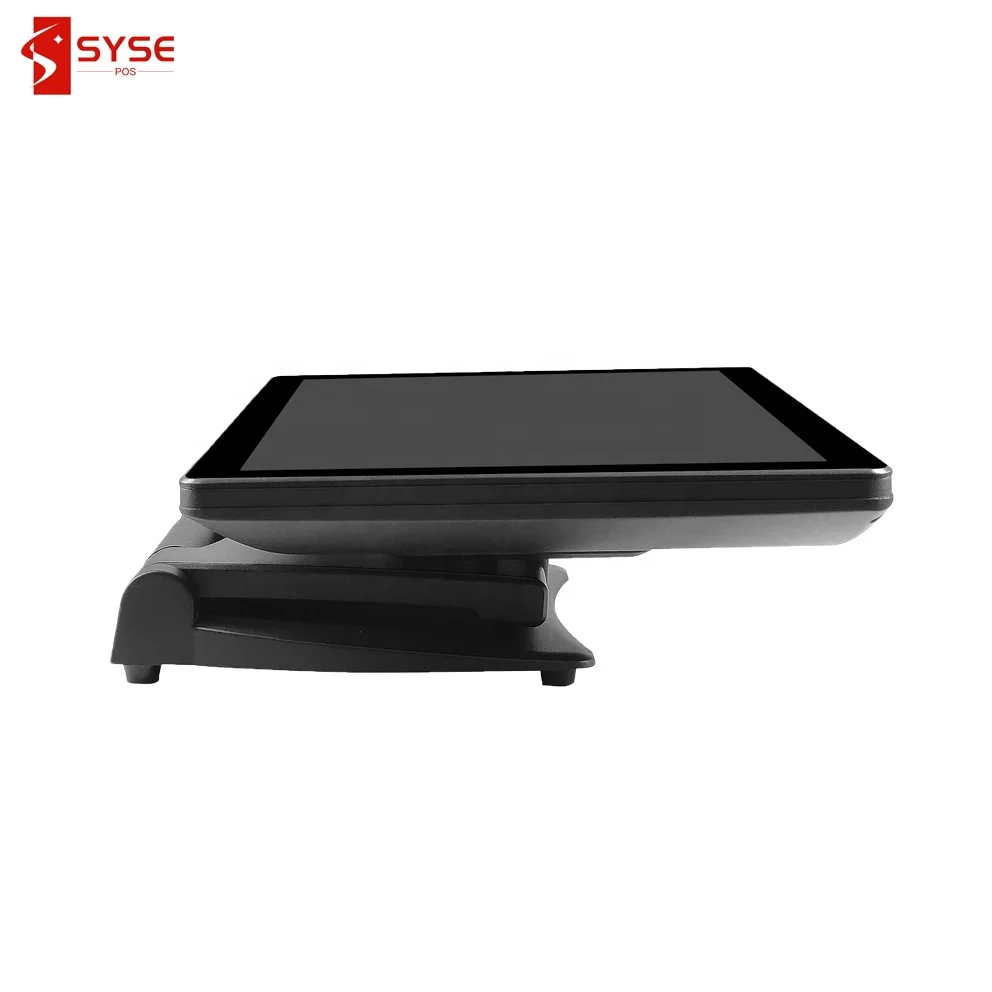 New Fashion 15 Inch Dual Screen POS System TPV Kassen System Cash Register With Foldable Aluminum Stand