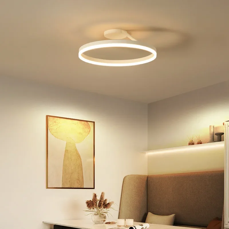 Steel Modern Simple white Acrylic Diffuser LED Ceiling Lamp Nordic Design Lamp Flush Mount Light ceiling led light