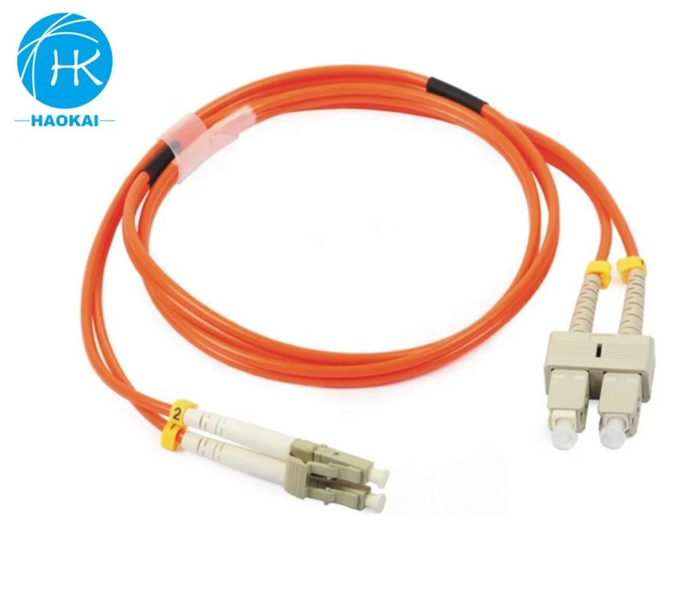 Multimode Duplex Fiber Optic Cable MM 62.5 OM1 SC to LC patch cord