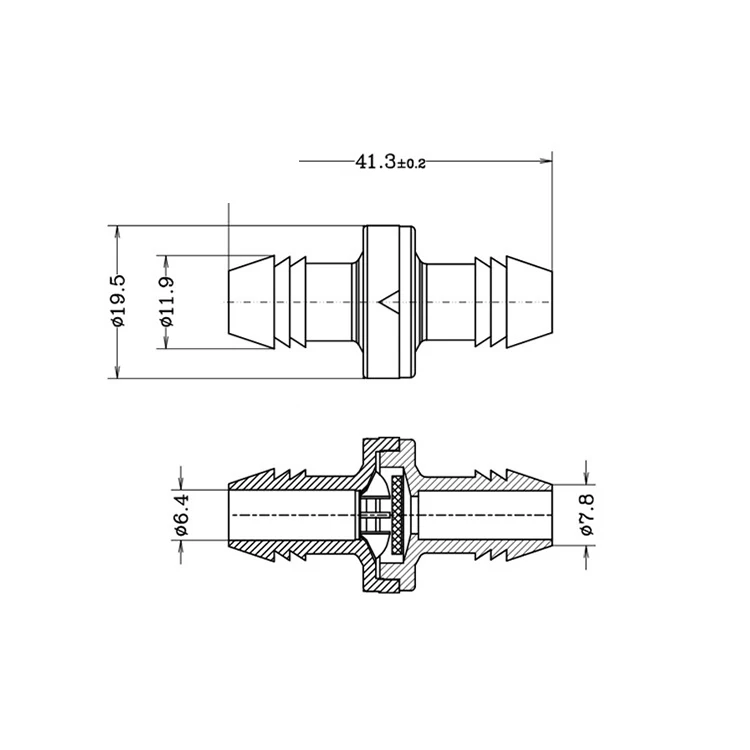 1/8 Fitting Shut Off Stop Water Small Plastic Mini Check Diaphragm Valve