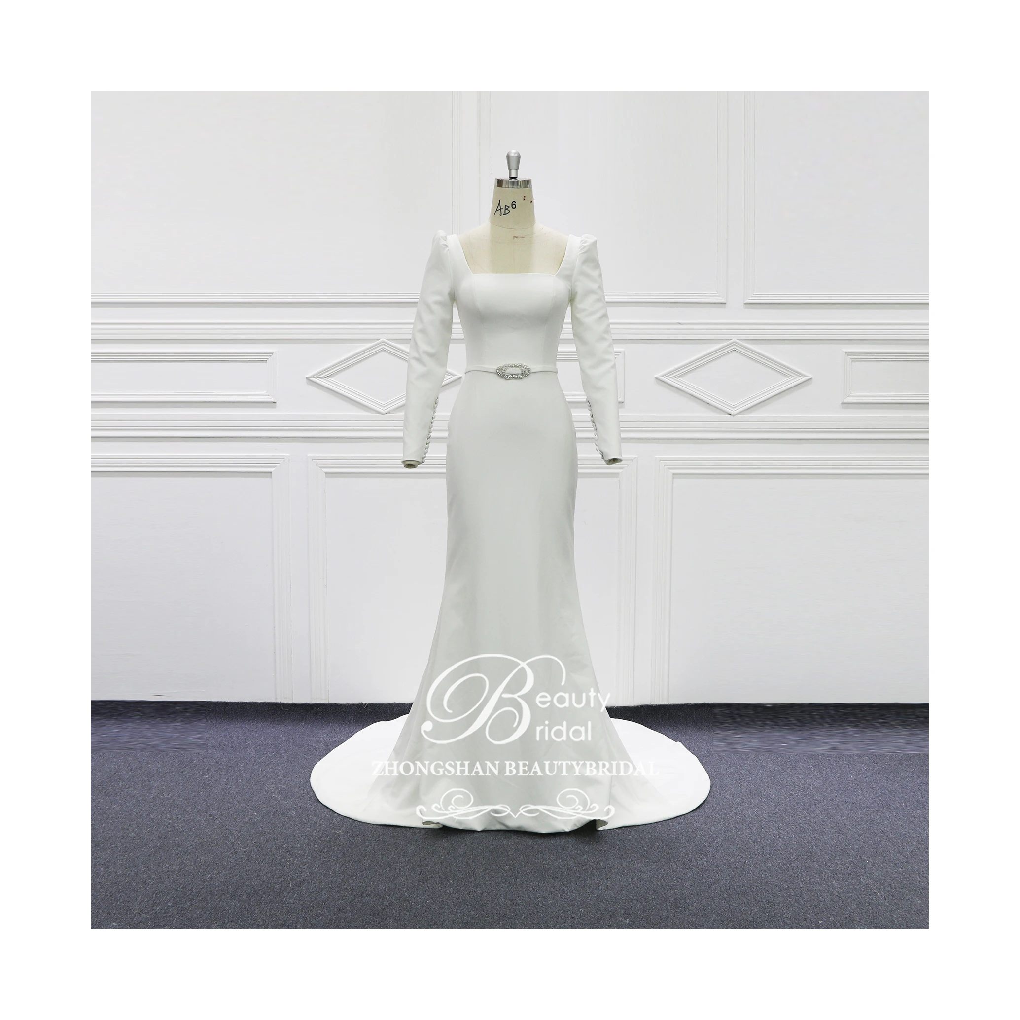 Китайская фабрика красоты свадебное современное платье Элегантное Атласное Платье Русалка для леди