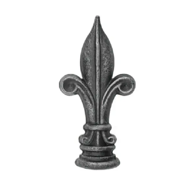 Hot wrought iron cast aluminum spear heads fence gates components best quality