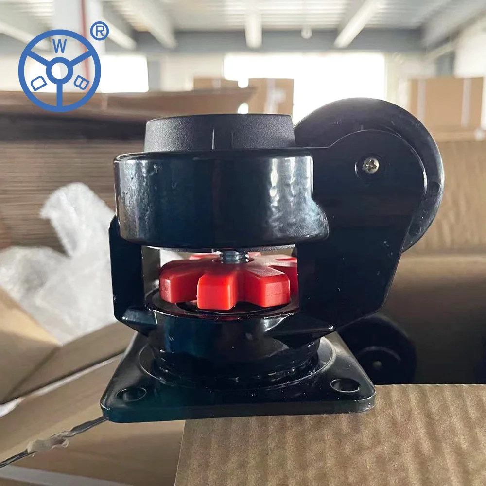 WBD 60F/S 50MM LEVELING adjustment caster plate wheel castor self leveling foot activated casters