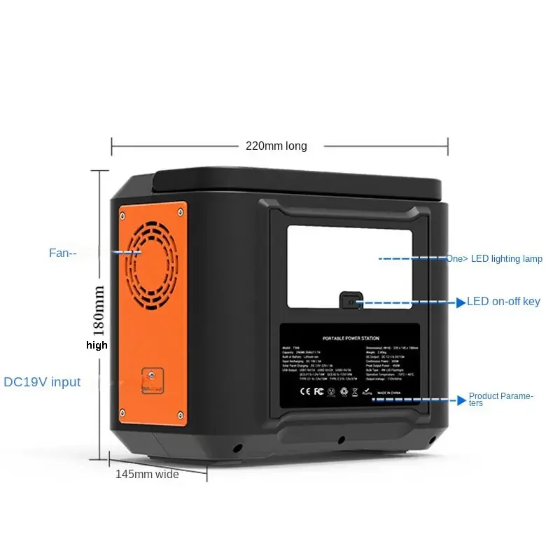 Wholesale 80000mAh Power Station 300W Power Supply Camping USB Type-C DC Solar Generator Portable Power Bank Station