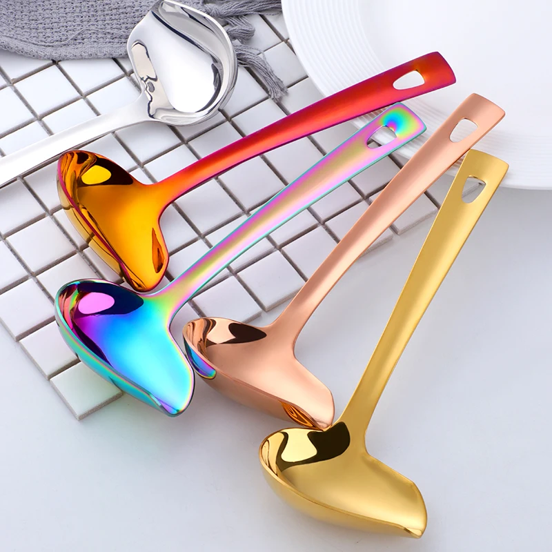 Kitchen bulk wholesale metal stainless steel honey oil draw Sauce drizzle spoon