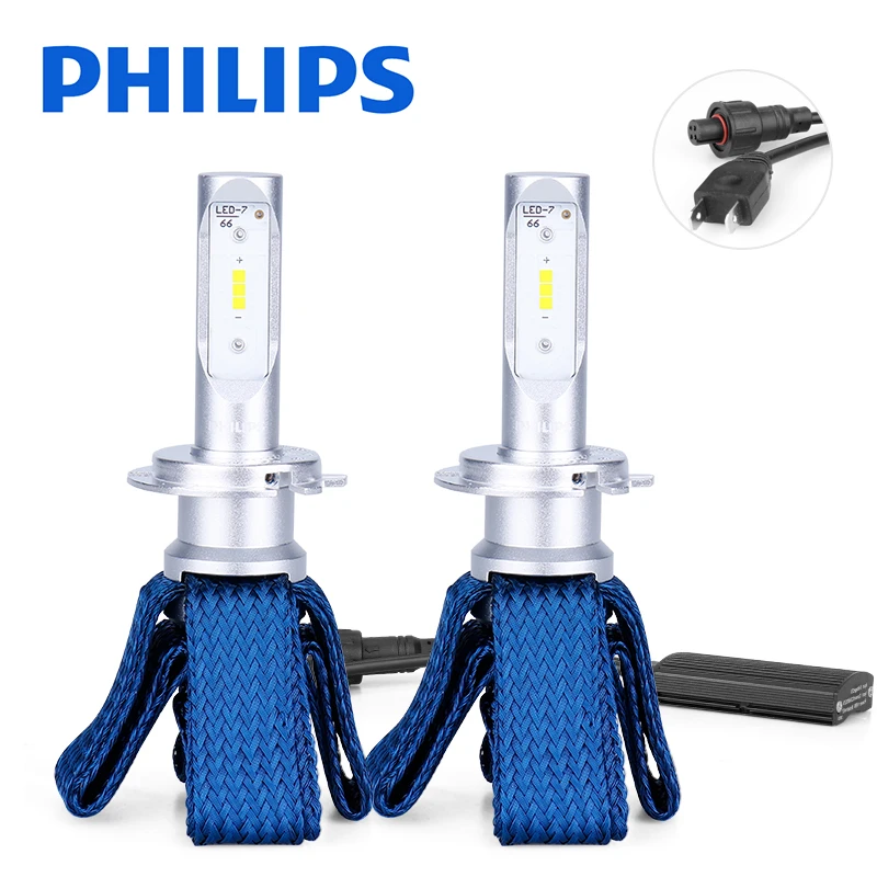 Philips H7 LED H4 H8 H11 H16 9005 9006 9012 HIR2 HB3 HB4 Ultinon Essential LED bulbs for cars 6000K Auto Headlight Fog Lamps 2PC