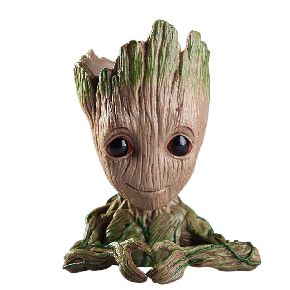 Factory Price Hot Selling Cute Polyresin Resin Treeman Baby Groot Flower Pot