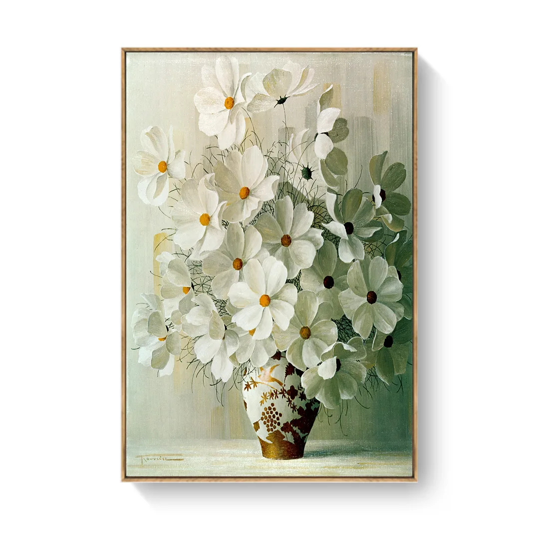 High Quality Living Room Decor Daisy Flower Wall Art Mount Display Nordic Canvas Painting