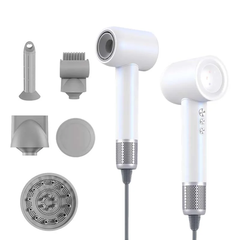 5 in 1 Hair Dryer BLDC Blow Dryer with Diffuser Brush Curling Iron Professional Ionic High Speed Hair Dryer