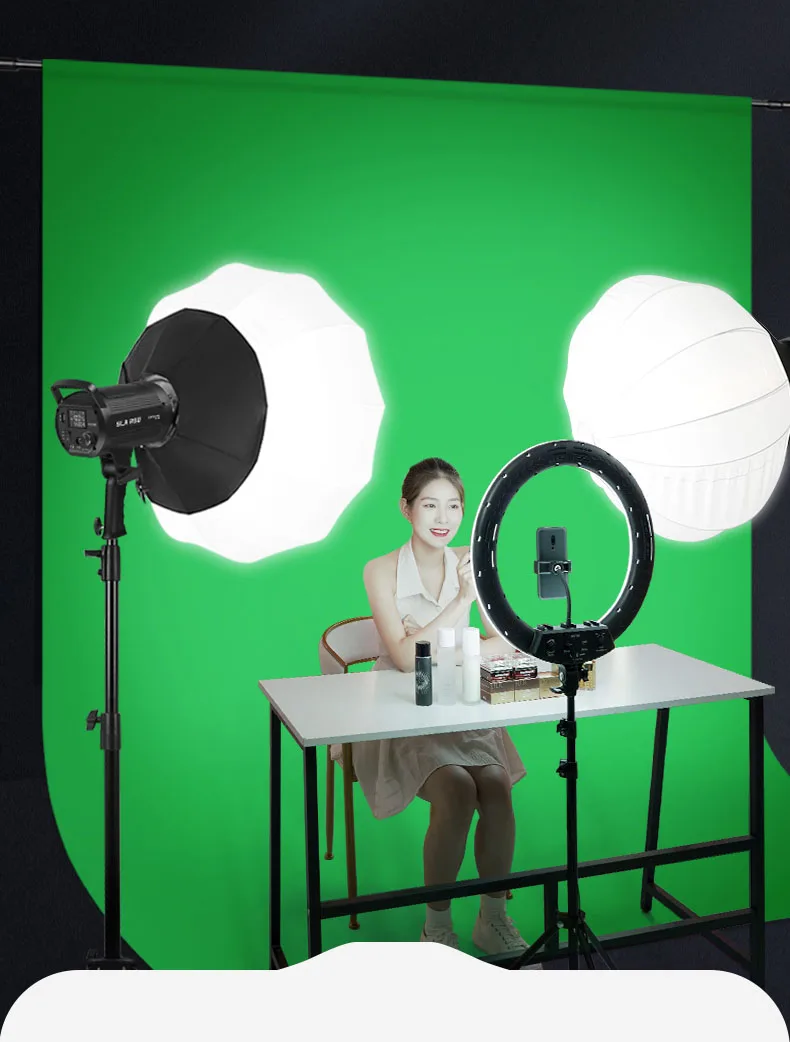 3.8*6M Green Screen Background for Photography Chromakey Muslin Backdrop Black White Green Blue Back Drop