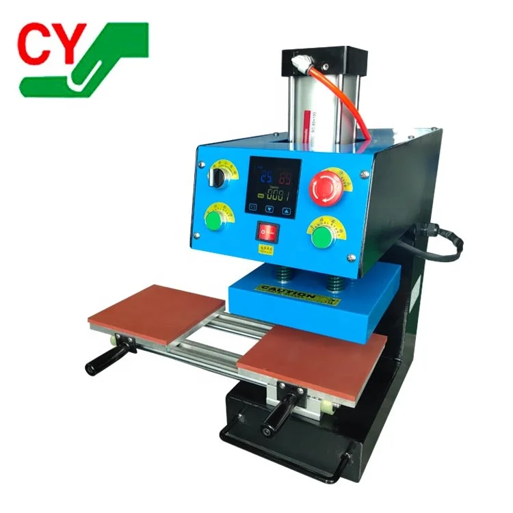 Small Size Pneumatic Double Plates Heat Press Machine, 15X15cm