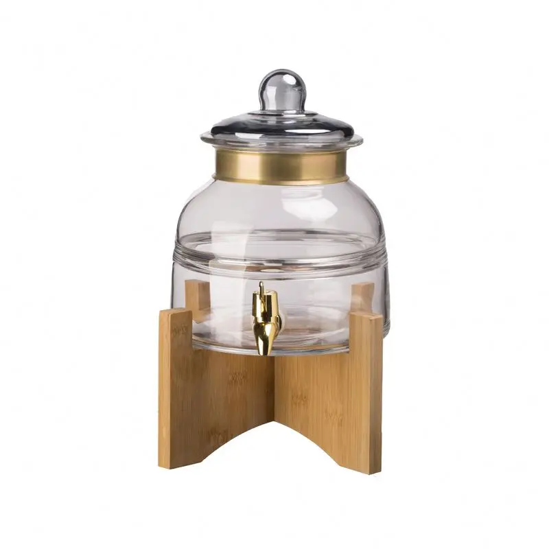 Wholesale SGS certificate Customized logo fruit juice dispenser with copper ring 8L/5L/4L/3L