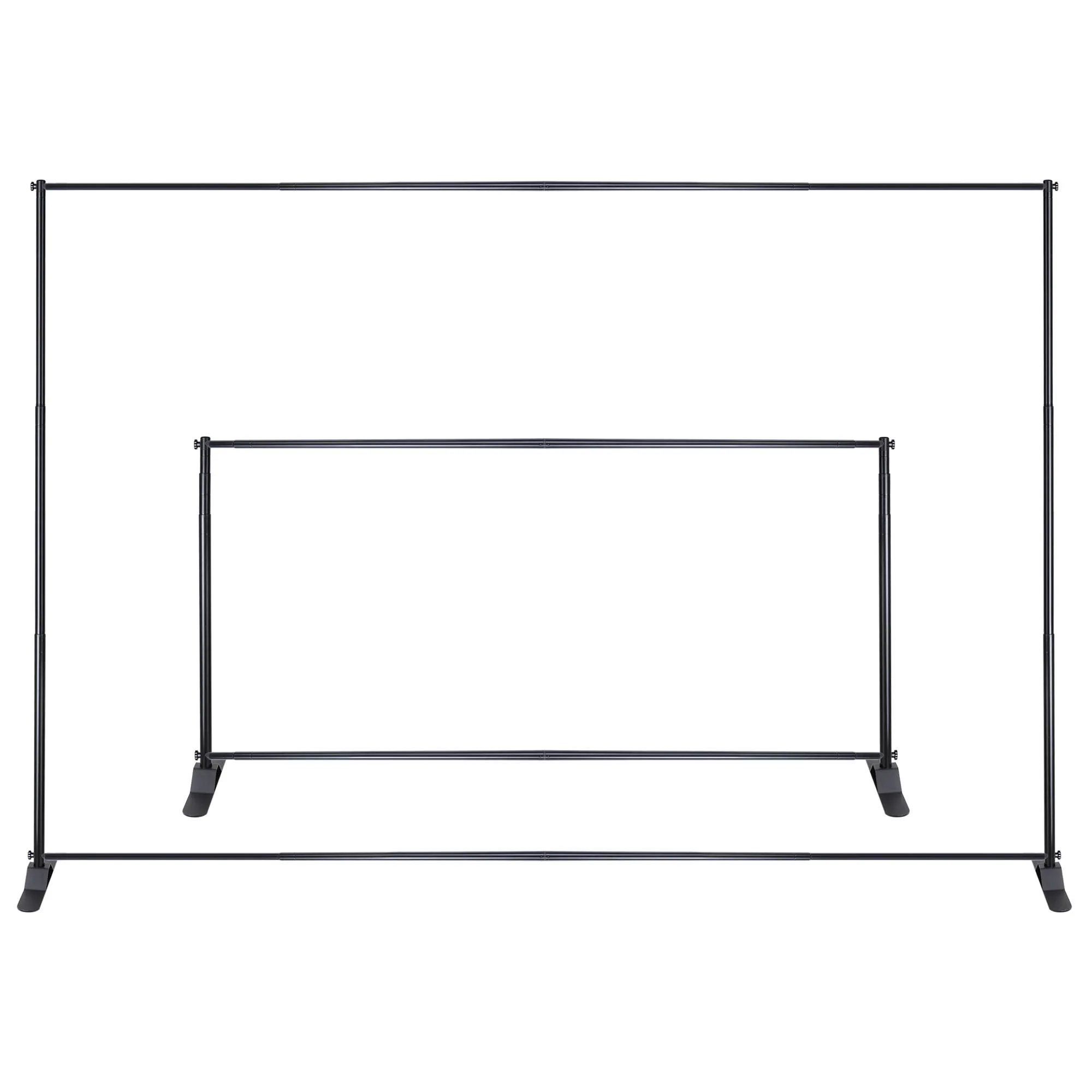 Алюминиевый телескопический фон с подставкой Регулируемый тканевый настенный дисплей