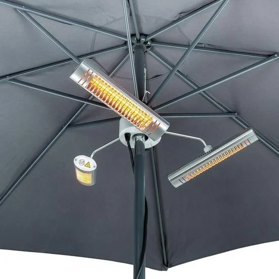 The Patio Umbrella Three Arm Heater