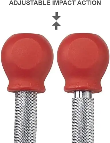 -Inch Automatic Center Punch for Metal, Adjustable Impact Spring Loaded Center Punch Tool, Spring Punch