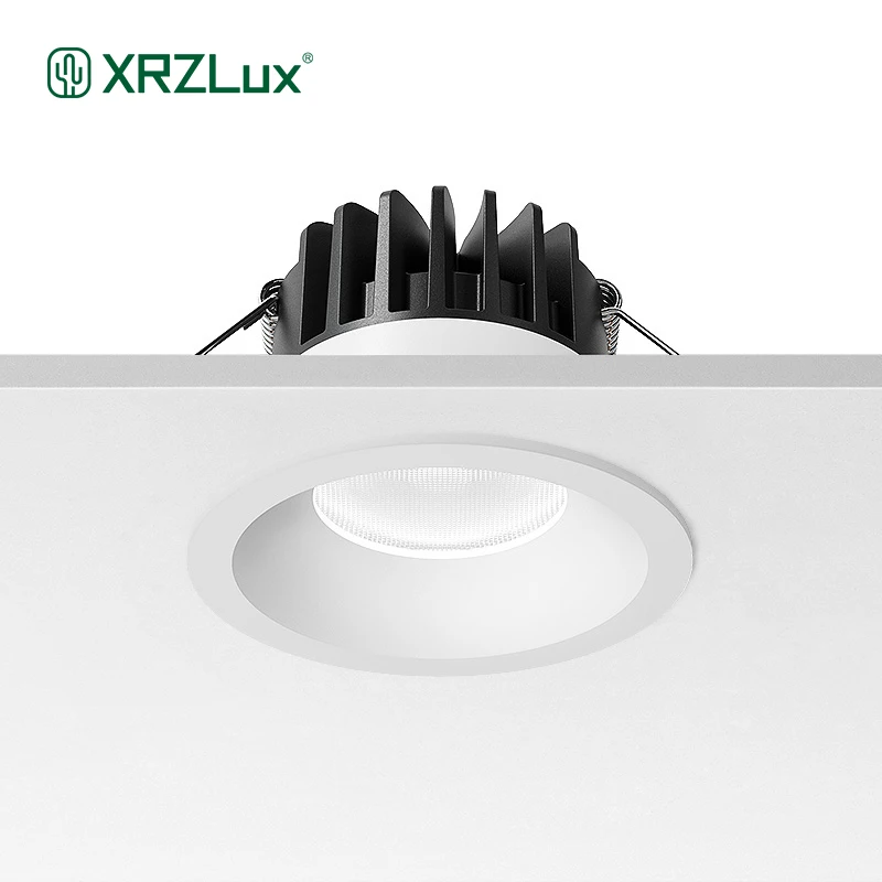 XRZLux 10W Recessed Led Downlight IP44 Waterproof Ultra-thin Led Ceiling Spotlight Aluminum Anti-glare Indoor Ceiling Light
