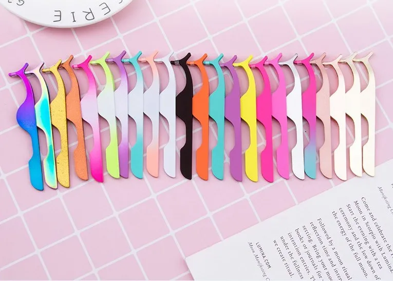 Very Beautiful ice flowers eyelash Tweezers High Quality Hot Selling With Custom Logo