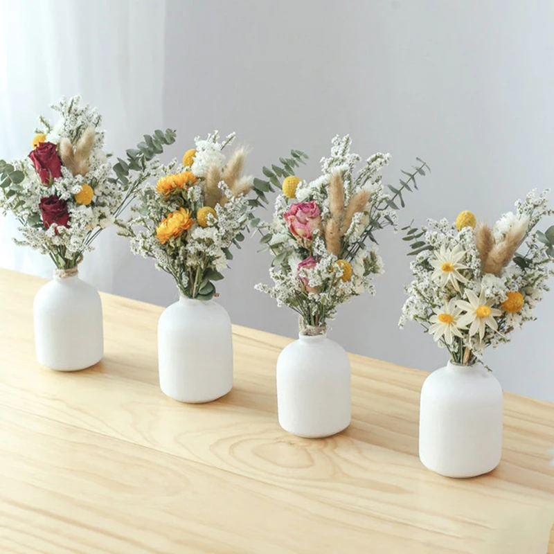
Wholesale Hot Selling Home Wedding Decoration Bridal Bouquet Arrangement Boutonniere Large Mini Natural Dried Flowers Bouquet 