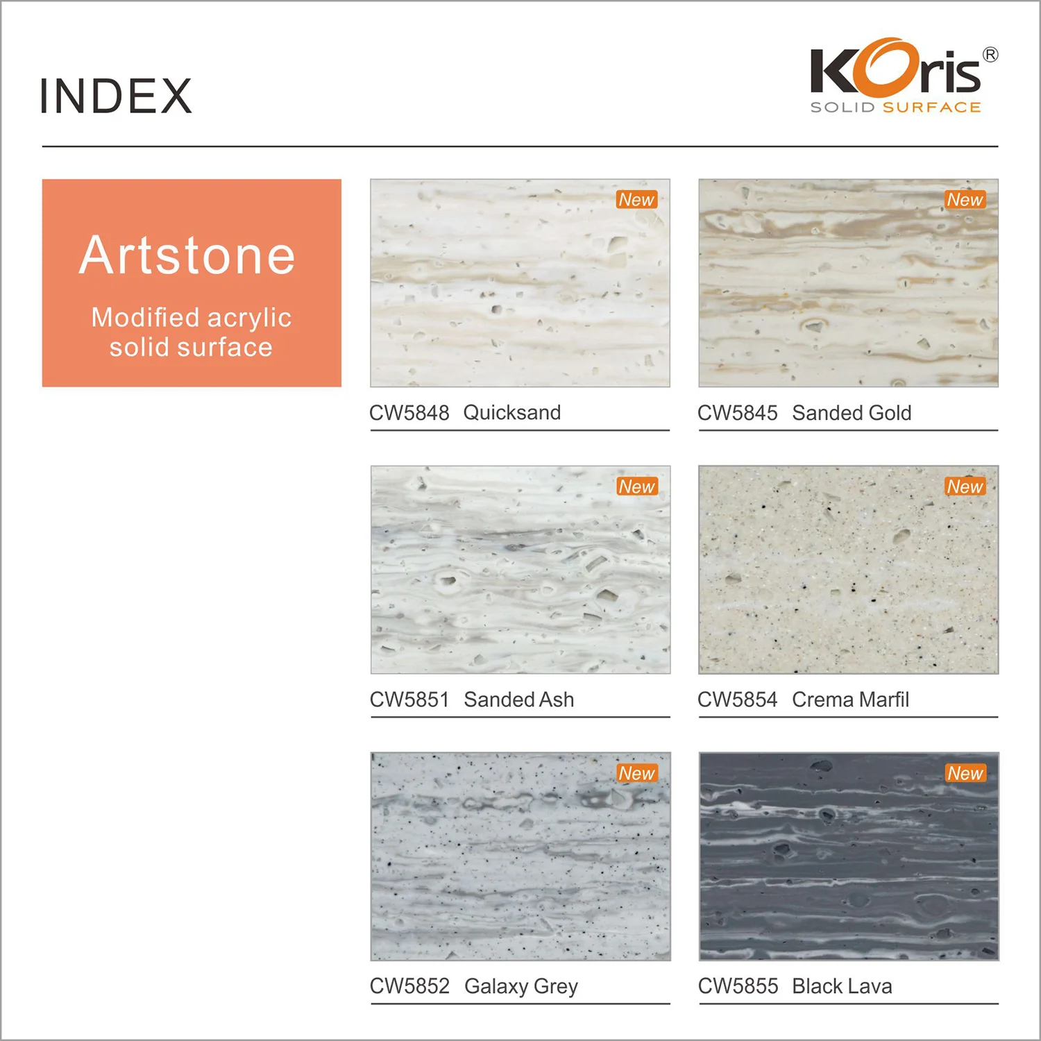 Koris factory marble colors artificial stone acrylic solid surface sheet