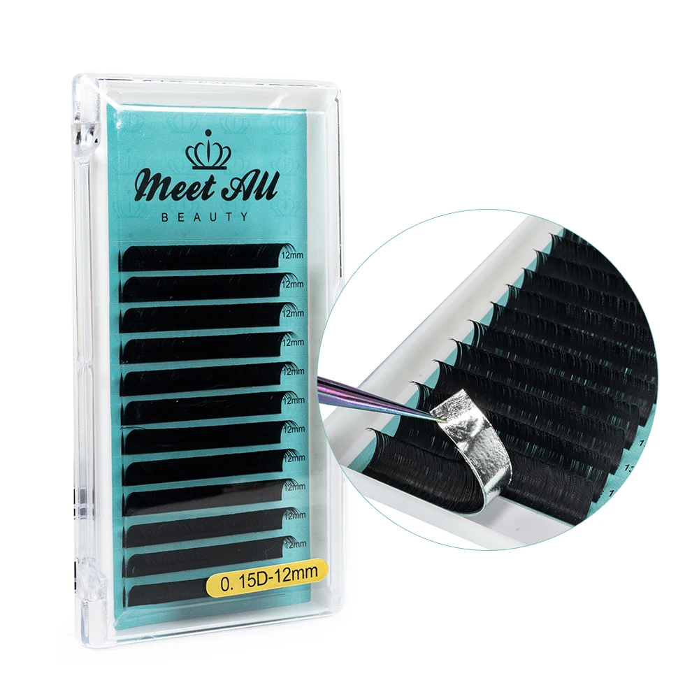 Factory Direct Sale Lashes Extension Grafting Eyelashes Individual Eyelash Extension 3d Mink Lashes Extension Tray Makeup Dd 8
