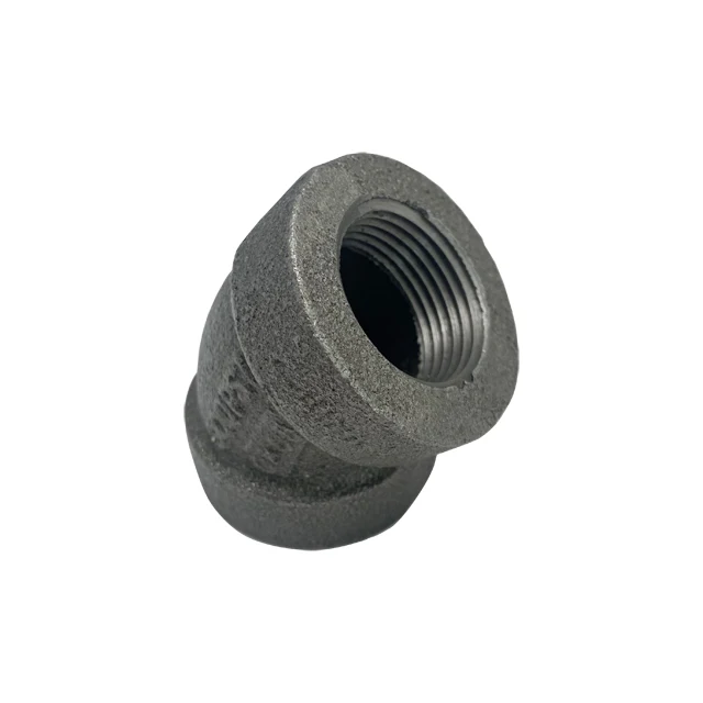 LEYON Pipe Fitting FM UL Fire Protection System Fire Sprinkler System Fire Fighting Pipes Valved Gate Cast Iron Threaded Fittings 45 Degree  Elbow