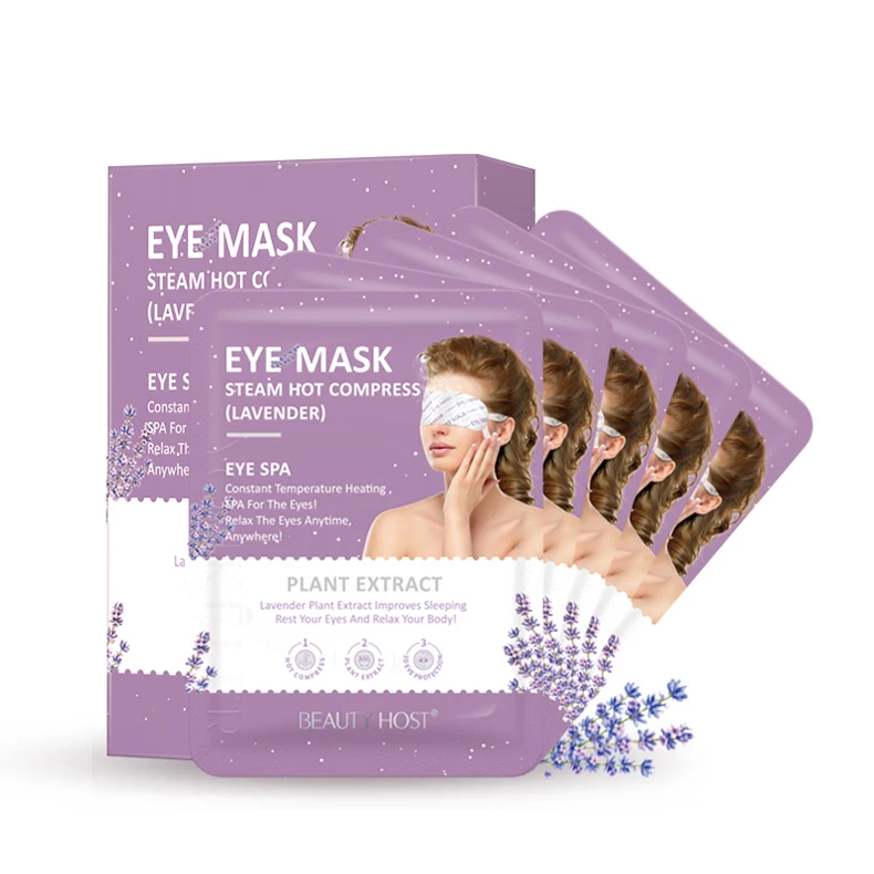 Sleeping Repairing Lavender Steam Eye Mask Organic Best Relax Remove Eye Pouch Moisturizing Relieve Fatigue Salon SPA Eye Care
